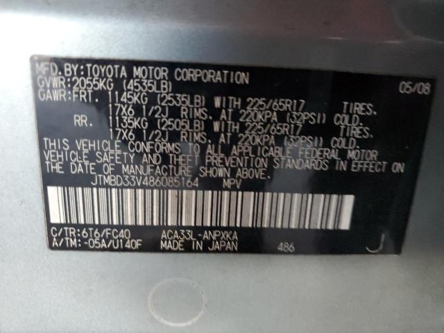 Photo 14 from auction – 2008 TOYOTA RAV4 with VIN JTMBD33V486085164