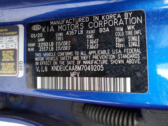 Photo 14 from auction – 2021 KIA SELTOS S with VIN KNDEUCAA8M7049205