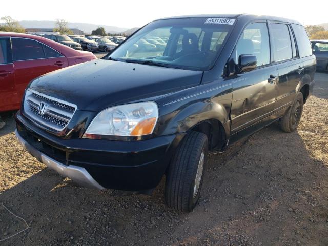 HONDA PILOT 2003 with VIN 2HKYF184X3H605410 - Photo from auction