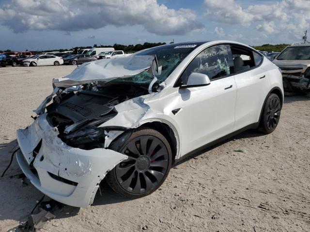 TESLA MODEL Y 2021 with VIN 5YJYGDEF8MF245106 - Photo from auction