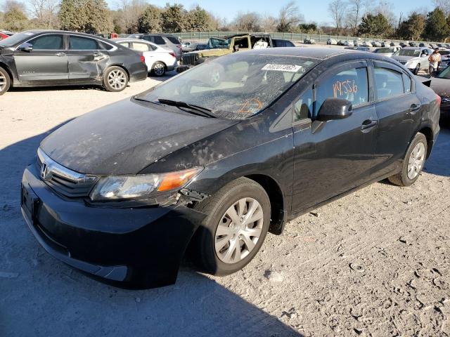 Photo 1 from auction – 2012 HONDA CIVIC LX with VIN 19XFB2F54CE102139