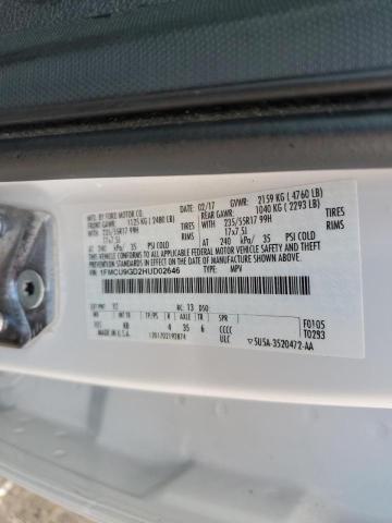 Photo 14 from auction – 2017 FORD ESCAPE SE with VIN 1FMCU9GD2HUD02646