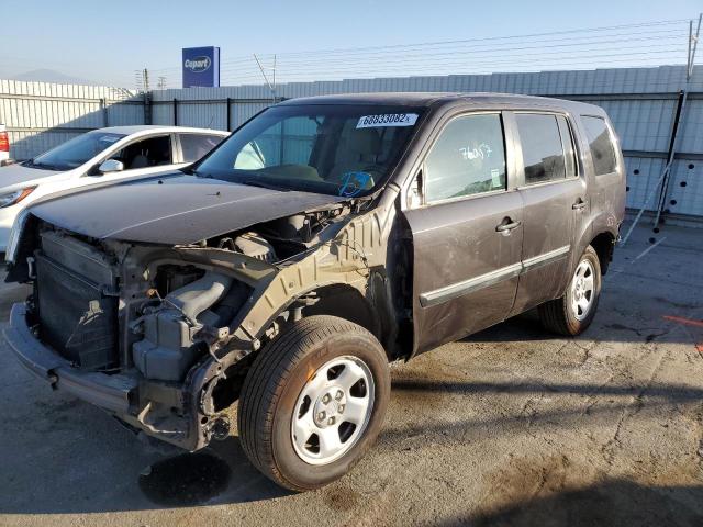 HONDA PILOT LX 2015 with VIN 5FNYF3H24FB030170 - Photo from auction