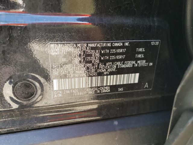 Photo 14 from auction – 2021 TOYOTA RAV4 XLE with VIN 2T3P1RFV4MC174045