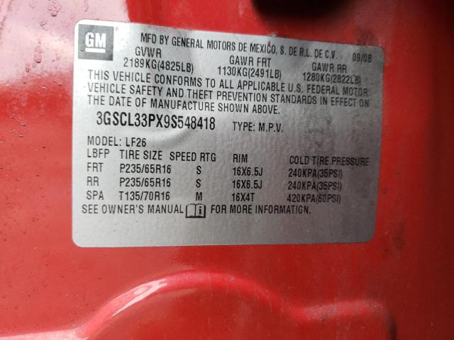 Photo 14 from auction – 2009 SATURN VUE XE with VIN 3GSCL33PX9S548418