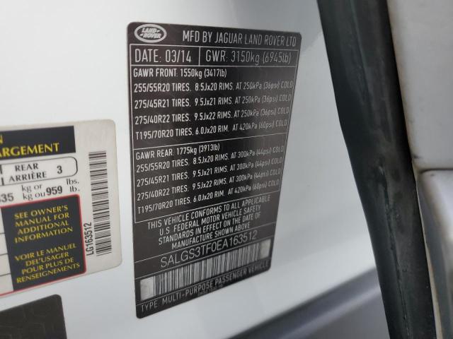 Photo 14 from auction – 2014 LAND ROVER RANGE ROVE with VIN SALGS3TF0EA163512