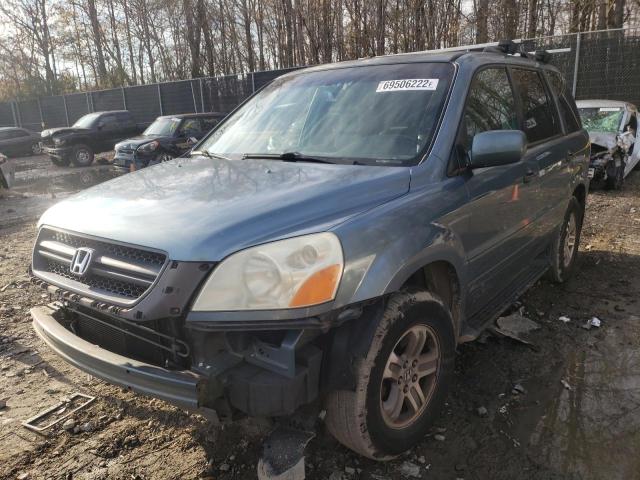 HONDA PILOT EXL 2005 with VIN 2HKYF18705H549944 - Photo from auction