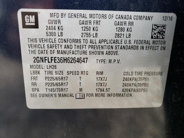 Photo 14 from auction – 2017 CHEVROLET EQUINOX LT with VIN 2GNFLFE36H6264647