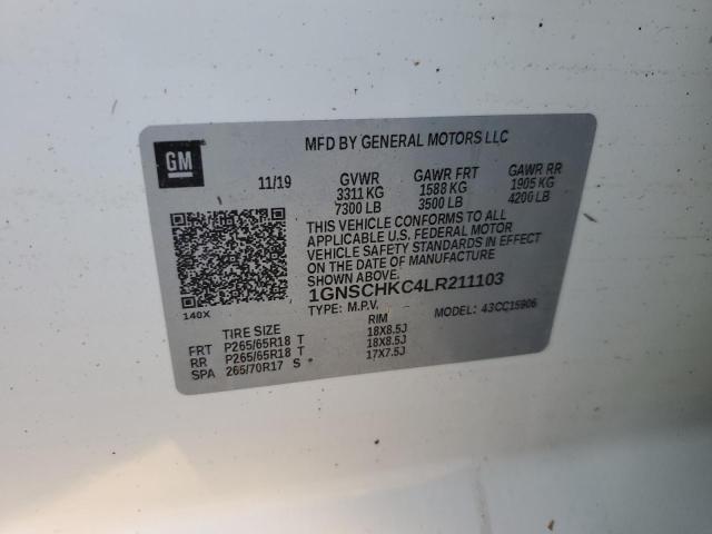 Photo 14 from auction – 2020 CHEVROLET SUBURBAN C with VIN 1GNSCHKC4LR211103