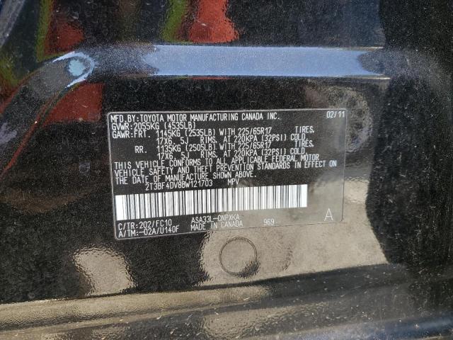 Photo 10 from auction – 2011 TOYOTA RAV4 with VIN 2T3BF4DV8BW121703