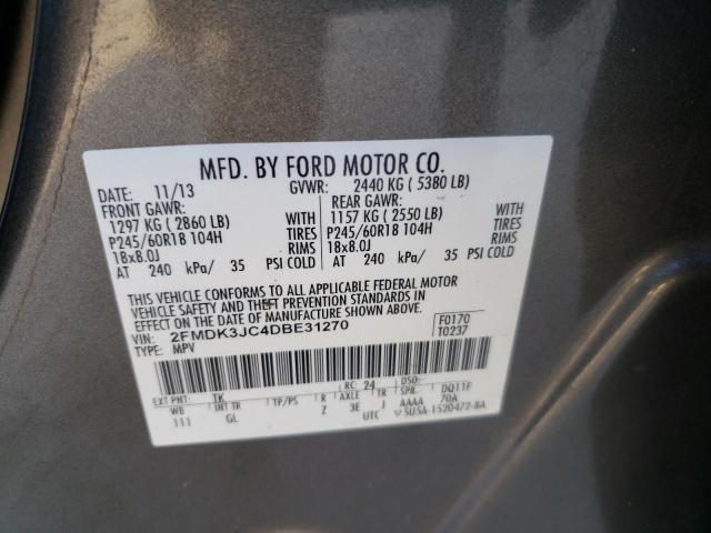 Photo 14 from auction – 2013 FORD EDGE SEL with VIN 2FMDK3JC4DBE31270