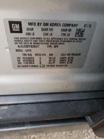 Photo 14 from auction – 2015 BUICK ENCORE with VIN KL4CJCSB1FB265317