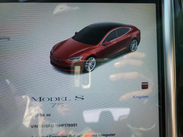 Photo 9 from auction – 2017 TESLA MODEL S with VIN 5YJSA1E15HF178951