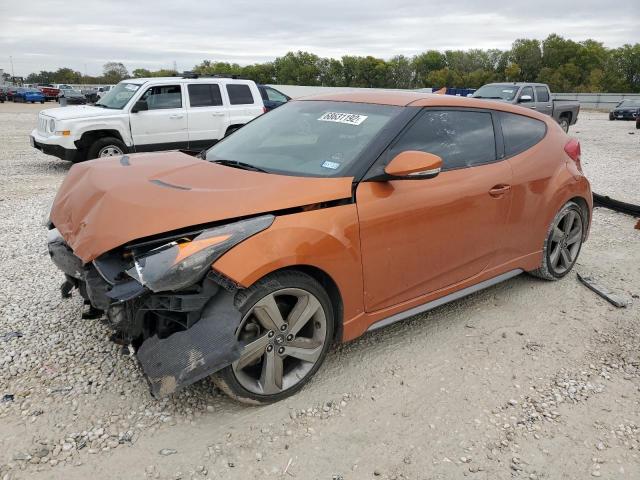 HYUNDAI VELOSTER T 2013 with VIN KMHTC6AE6DU136998 - Photo from auction