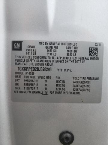 Photo 14 from auction – 2011 GMC ACADIA SLE with VIN 1GKKRPED2BJ328296