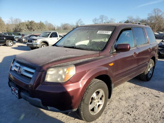 HONDA PILOT EX 2008 with VIN 5FNYF18428B025462 - Photo from auction