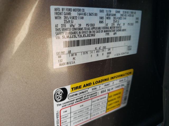 Photo 14 from auction – 2020 LINCOLN NAVIGATOR with VIN 5LMJJ3LT2LEL02382