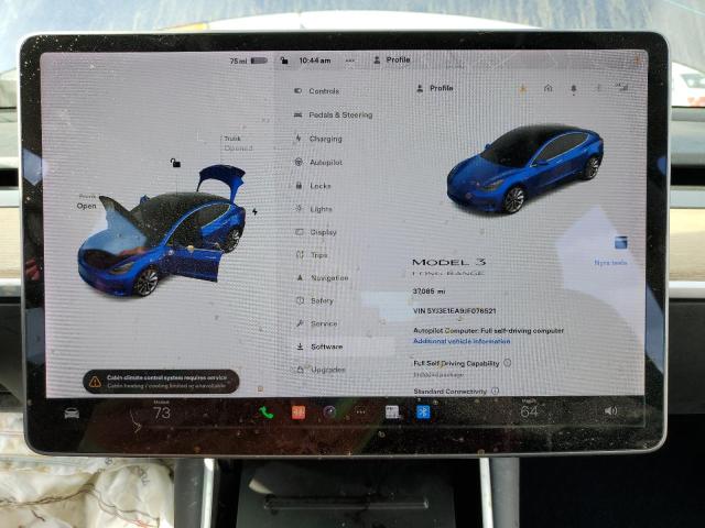 Photo 9 from auction – 2018 TESLA MODEL 3 with VIN 5YJ3E1EA9JF076521