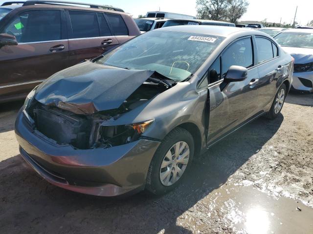 HONDA CIVIC LX 2012 with VIN 19XFB2F52CE047612 - Photo from auction