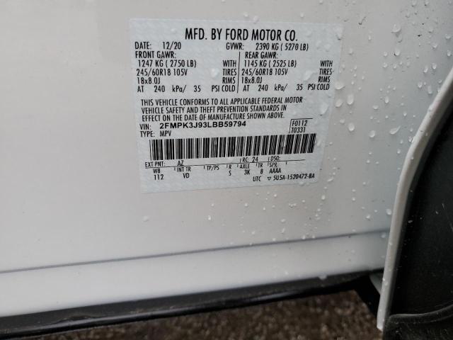 Photo 14 from auction – 2020 FORD EDGE SEL with VIN 2FMPK3J93LBB59794