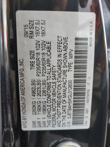 Photo 14 from auction – 2016 ACURA RDX TECHNO with VIN 5J8TB4H5XGL012830