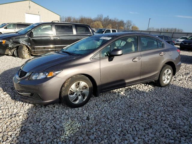 HONDA CIVIC LX 2013 with VIN 19XFB2F55DE010667 - Photo from auction