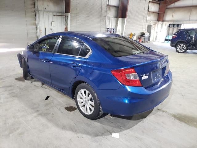 Photo 2 from auction – 2012 HONDA CIVIC EXL with VIN 2HGFB2F92CH557452