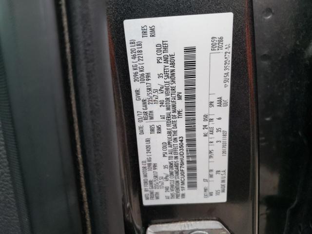 Photo 14 from auction – 2017 FORD ESCAPE S with VIN 1FMCU0F76HUD35043