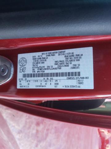 Photo 14 from auction – 2020 FORD ESCAPE SEL with VIN 1FMCU9H91LUA02700