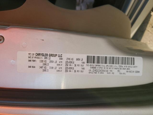 Photo 14 from auction – 2012 DODGE GRAND CARA with VIN 2C4RDGCGXCR342160