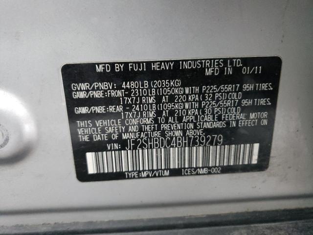 Photo 14 from auction – 2011 SUBARU FORESTER 2 with VIN JF2SHBDC4BH739279