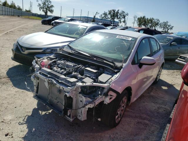 TOYOTA COROLLA LE 2020 with VIN 5YFEPRAE1LP037987 - Photo from auction