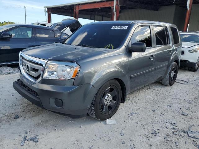 HONDA PILOT LX 2011 with VIN 5FNYF3H29BB025086 - Photo from auction