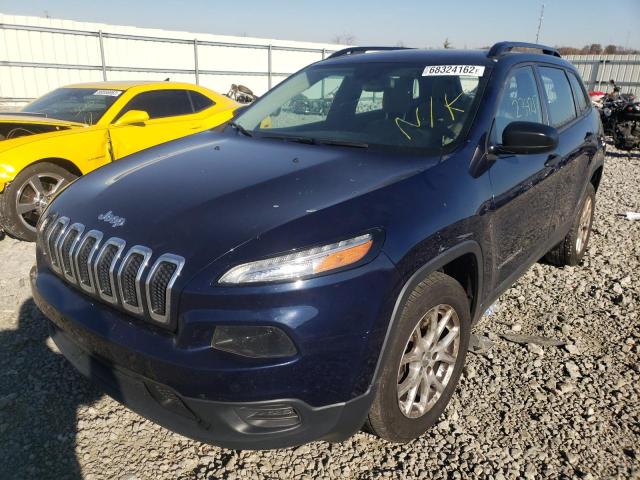 JEEP CHEROKEE S 2016 with VIN 1C4PJLAB6GW126299 - Photo from auction