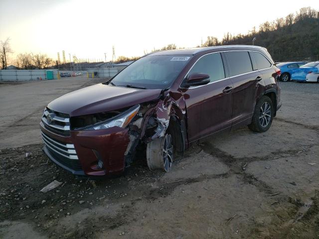 TOYOTA HIGHLANDER 2017 with VIN 5TDJZRFH2HS451502 - Photo from auction
