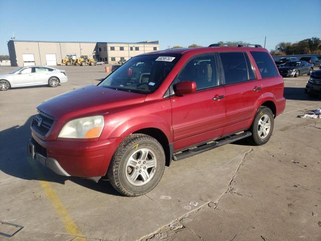 HONDA PILOT EXL 2005 with VIN 5FNYF18545B045832 - Photo from auction