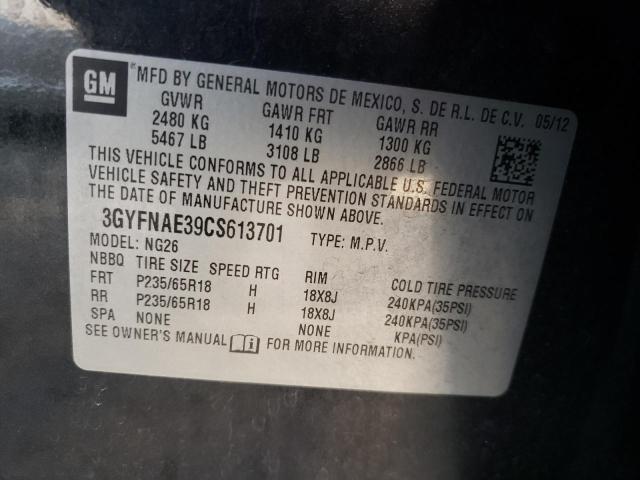 Photo 14 from auction – 2012 CADILLAC SRX LUXURY with VIN 3GYFNAE39CS613701
