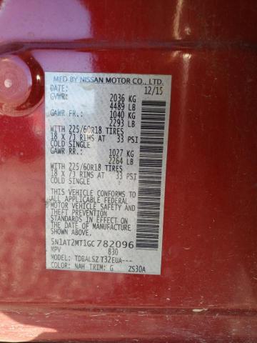 Photo 14 from auction – 2016 NISSAN ROGUE S with VIN 5N1AT2MT1GC782096