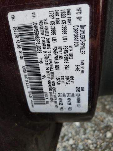 Photo 10 from auction – 2003 DODGE DURANGO SL with VIN 1D4HS58N63F612363