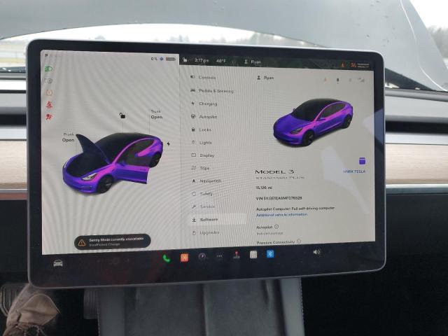 Photo 9 from auction – 2021 TESLA MODEL 3 with VIN 5YJ3E1EA6MF076528