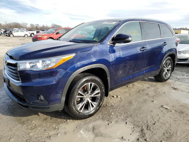 TOYOTA HIGHLANDER 2016 with VIN 5TDJKRFH7GS340091 - Photo from auction
