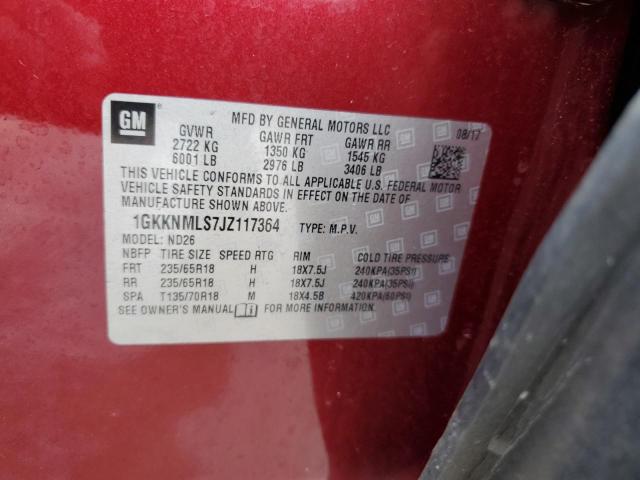 Photo 14 from auction – 2018 GMC ACADIA SLT with VIN 1GKKNMLS7JZ117364