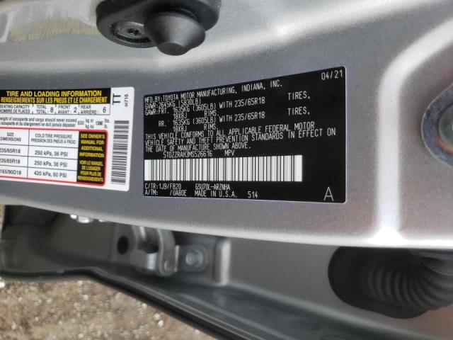 Photo 14 from auction – 2021 TOYOTA HIGHLANDER with VIN 5TDZZRAH3MS526616