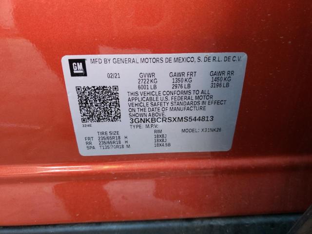 Photo 14 from auction – 2021 CHEVROLET BLAZER 2LT with VIN 3GNKBCRSXMS544813