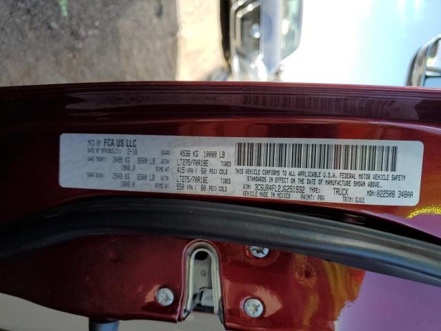 Photo 10 from auction – 2018 RAM 2500 LARAM with VIN 3C6UR4FL2JG251932
