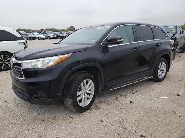 TOYOTA HIGHLANDER 2016 with VIN 5TDZKRFH3GS129585 - Photo from auction