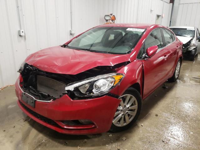 KIA FORTE EX 2014 مع رقم تعريف المركبة KNAFX4A86E5090859 - صورة من المزاد