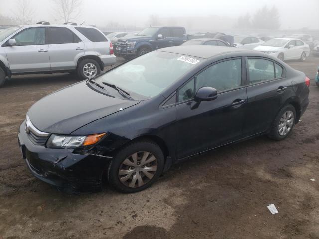 HONDA CIVIC LX 2012 with VIN 2HGFB2F42CH039913 - Photo from auction