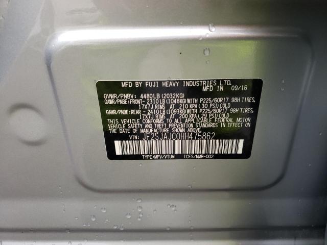 Photo 14 from auction – 2017 SUBARU FORESTER 2 with VIN JF2SJAJC0HH475862