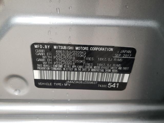 Photo 14 from auction – 2018 MITSUBISHI OUTLANDER with VIN JA4AZ3A38JZ009637